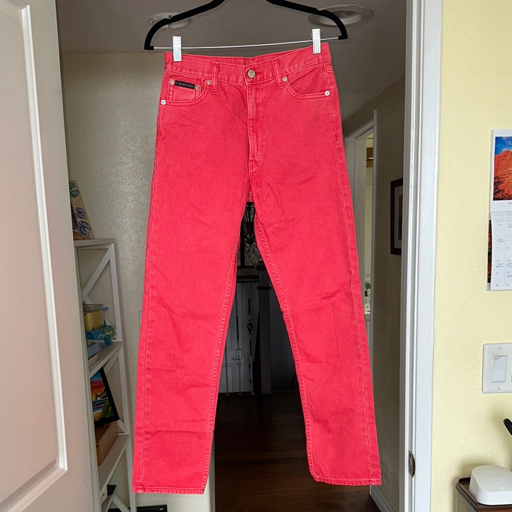 Calvin Klein Bright Red Jeans